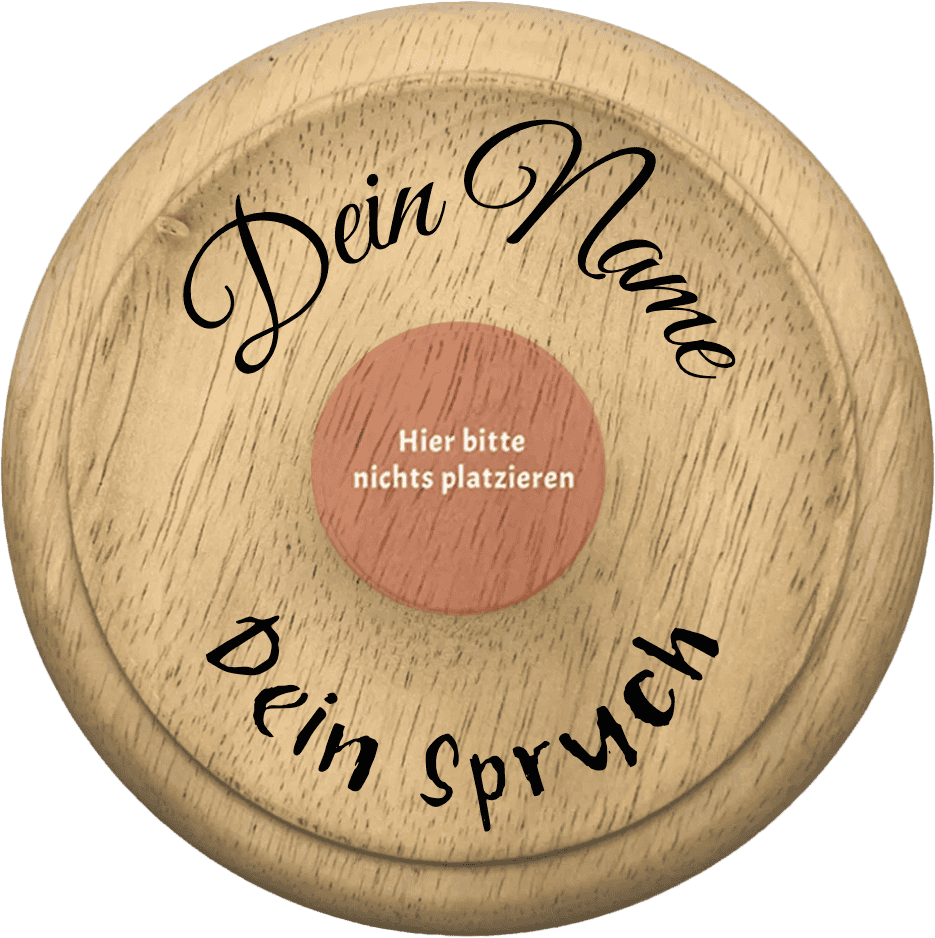 Schnellauswahl Deckel_Dein Name_Dein Spruch