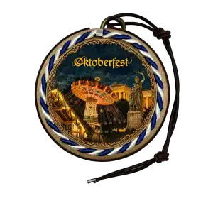 Oktoberfest Deckel „Bavaria“ – mit Kordel