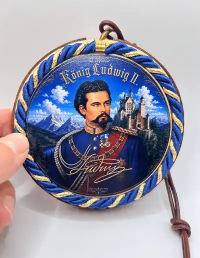 König Ludwig II. Getränkedeckel mit Kordel